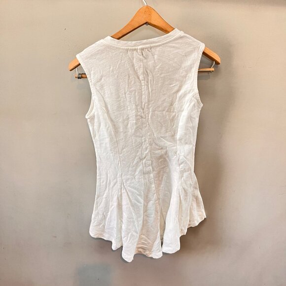 NWOT Eri + Ali White Sleeveless Flowy Tunic Tank Top XS - Picture 3 of 3